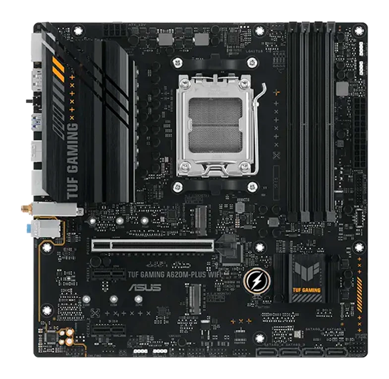 Motherboard Asus Tuf Gaming A620m-plus Wifi, Chipset Amd B620, Amd Socket Am5, Matx