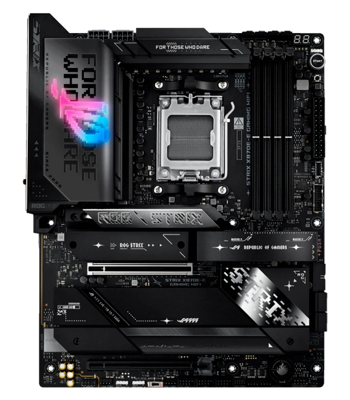 Motherboard Asus Rog Strix X870e-e Gaming Wifi, Chipset Amd X870e, Socket Amd Am5, Atx