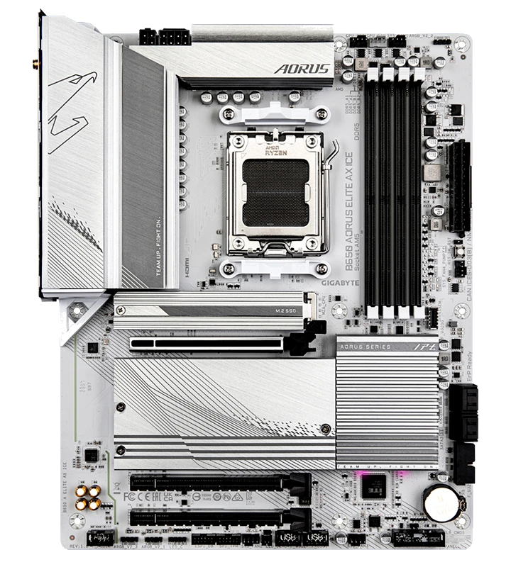 Motherboard Gigabyte B650 Aorus Elite Ax Ice, Chipset Amd B650, Socket Amd Am5, Atx