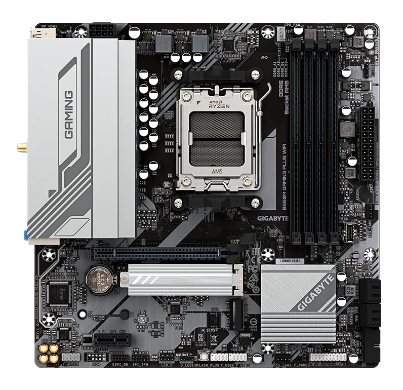 Motherboard Gigabyte B650m Gaming Plus Wifi, Chipset Amd B650, Socket Amd Am5, Matx