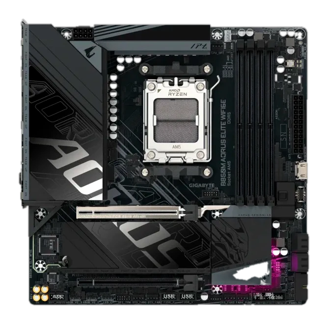 Mb Gb B850m Aorus Elite Wf6e — vista 2