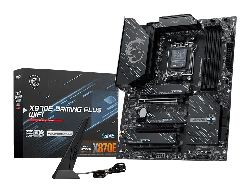 Motherboard Msi X870e Gaming Plus Wifi, Chipset Amd X870e, Socket Amd Am5, Atx