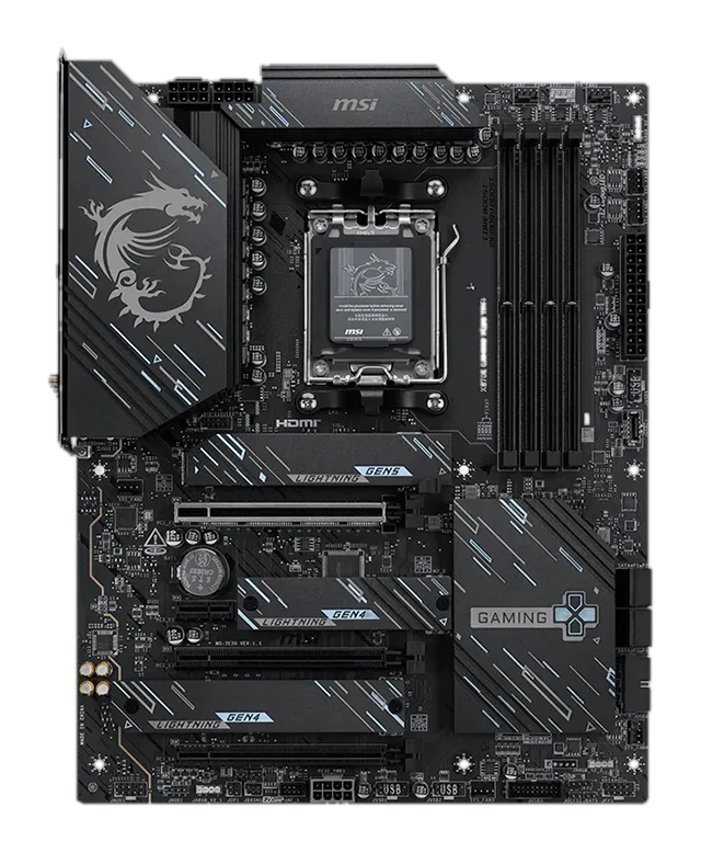 Motherboard Msi X870e Gaming Plus Wifi, Chipset Amd X870e, Socket Amd Am5, Atx — vista 2