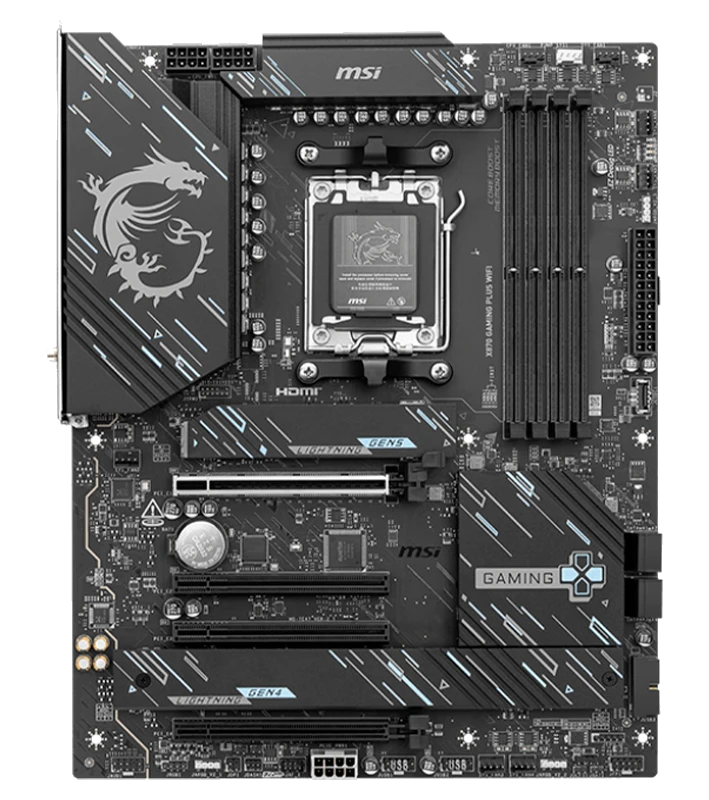 Motherboard Msi X870 Gaming Plus Wifi, Chipset Amd X870, Socket Amd Am5, Atx