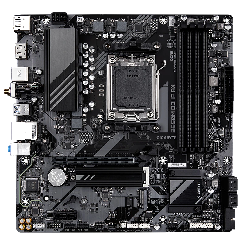 Motherboard Gigabyte B650m D3hp Ax, Chipset Amd B650, Socket Amd Am5, Matx