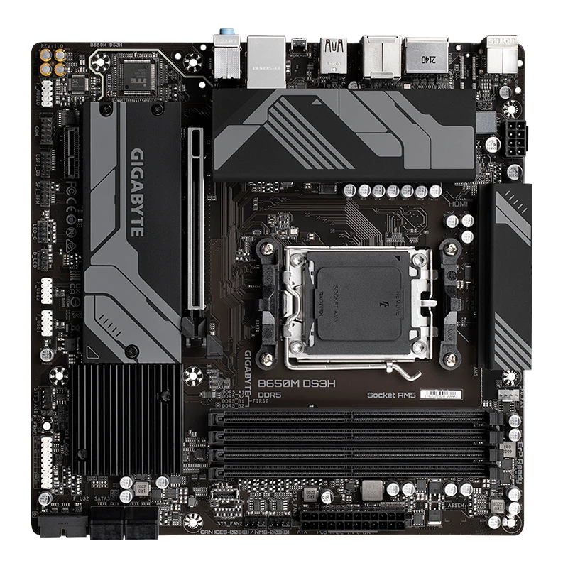 Motherboard Gigabyte B650m Ds3h, Chipset Amd B650, Socket Amd Am5, Matx