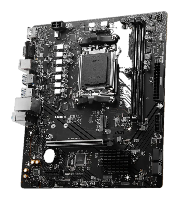 Motherboard MSI PRO B650M-B, Chipset AMD B650, Socket AMD AM5, mATX