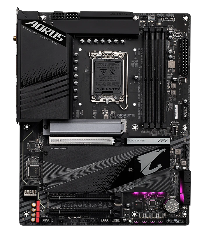 Motherboard Gigabyte Z790 Aorus Elite Ax (rev. 1.0), Chipset Intel Z790, Lga1700, Atx