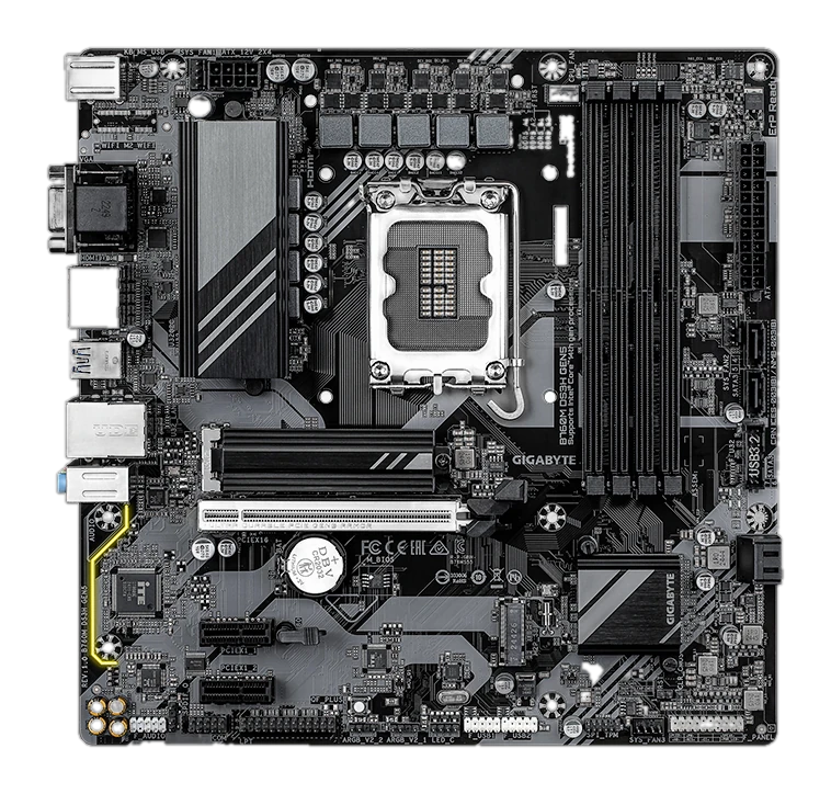 Motherboard Gigabyte B760m Ds3h Gen5, Chipset Intel B760, Lga1700, Matx