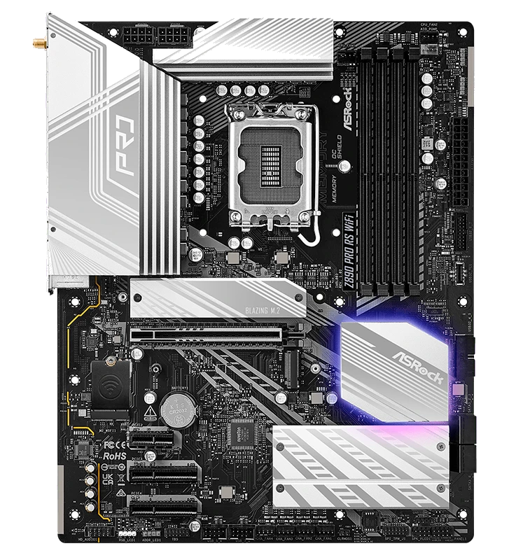 Motherboard Asrock Z890 Pro Rs Wifi, Chipset Intel Z890, Lga 1851, Hdmi, Dp, Atx