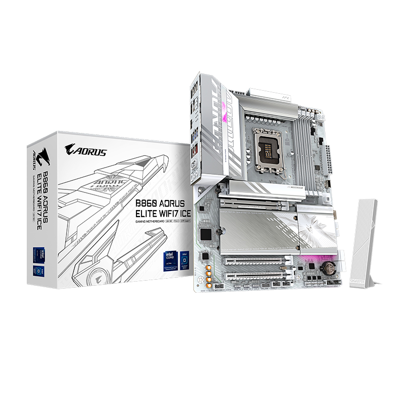 Motherboard Gigabyte B860 Aorus Elite Wifi7 Ice Chipset Intel B860, Lga1851, Hdmi, Dp, Atx