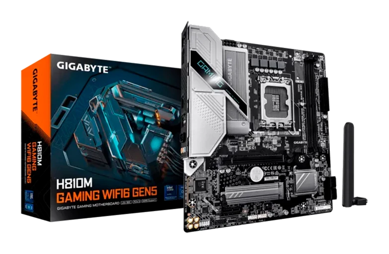 Motherboard Gigabyte H810m Gaming Wifi6 Gen5, Chipset Intel H810, Lga1851, Hdmi, Dp, Matx