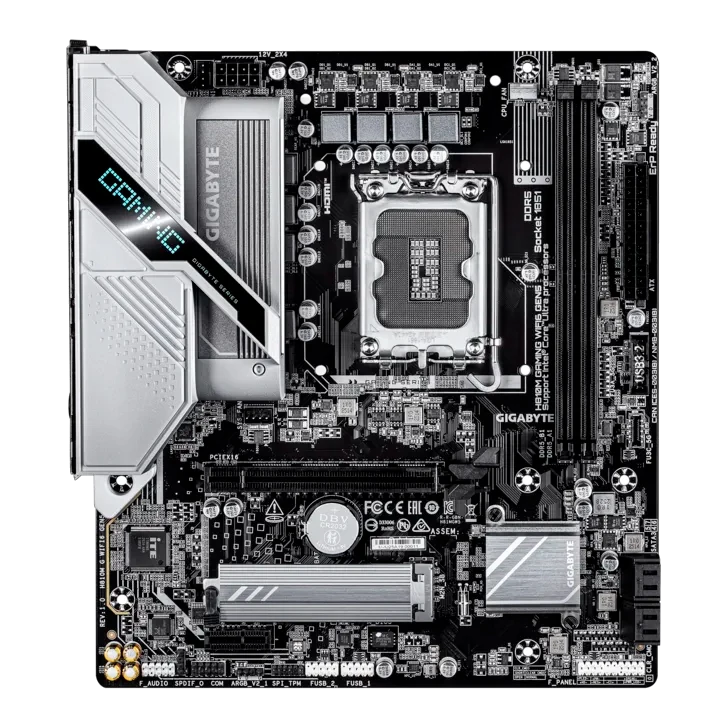 Motherboard Gigabyte H810m Gaming Wifi6 Gen5, Chipset Intel H810, Lga1851, Hdmi, Dp, Matx — vista 2