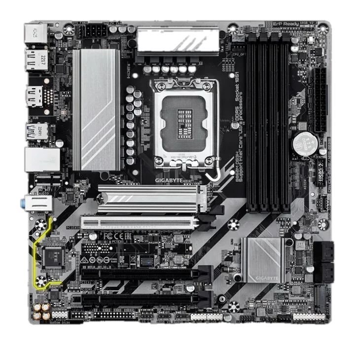 Motherboard Gigabyte B860m Ds3h, Chipset Intel B860, Lga 1851, 1 X Hdmi, 2 X Dp, Matx — vista 2