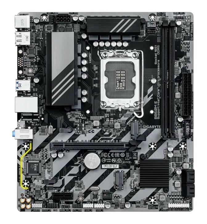 Motherboard Gigabyte B860m E, Chipset Intel B860, Lga 1851, Hdmi, Dp, Matx