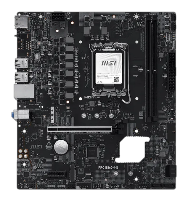 Motherboard Msi Pro B860m-e, Chipset Intel B860, Lga1851, Hdmi, Dp, Matx — vista 2