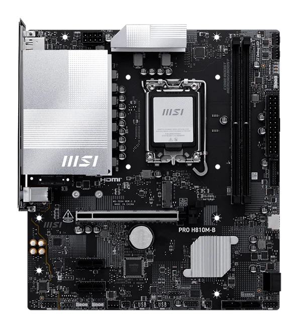 Motherboard Msi Pro H810m-b, Chipset Intel H810, Lga 1851, Hdmi, Dp, Matx
