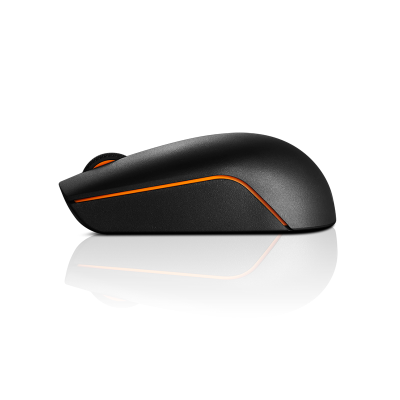 Mouse Lenovo 300 compacto, inalámbrico (2.4GHz a través de nano receptor USB-A), Negro