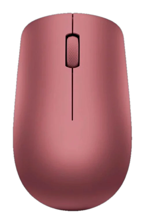Mouse Lenovo 530 Inalambrico/diseño Ambidextro/sensor Optico/1200 Dpi/color Rojo Cereza. — vista 2