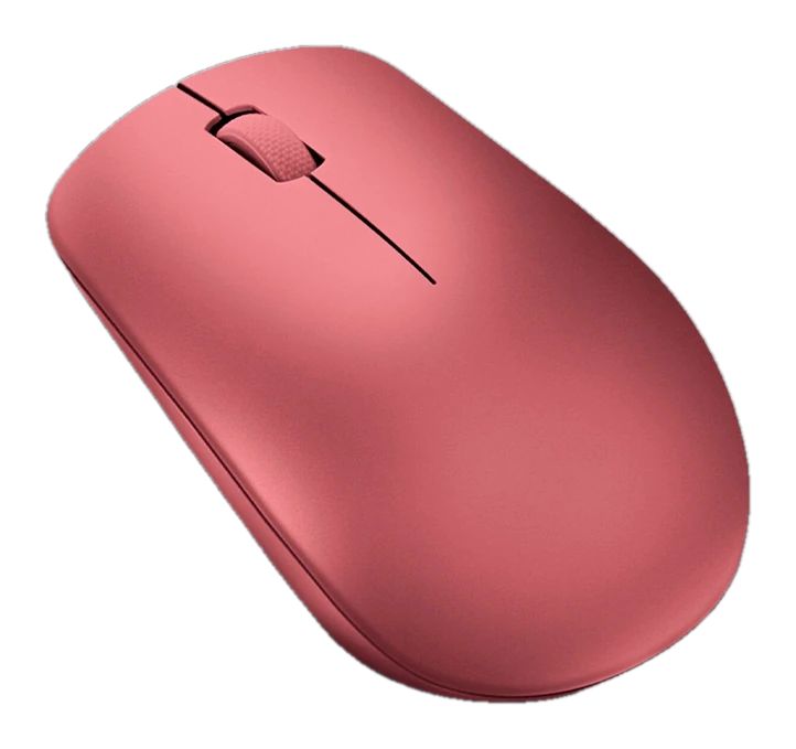 Mouse Lenovo 530 Inalambrico/Diseño Ambidextro/Sensor Optico/1200 DPI/Color Rojo Cereza.