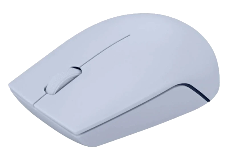 Mouse Inalambrico Compacto Lenovo 300, Color Azul Escarcha.