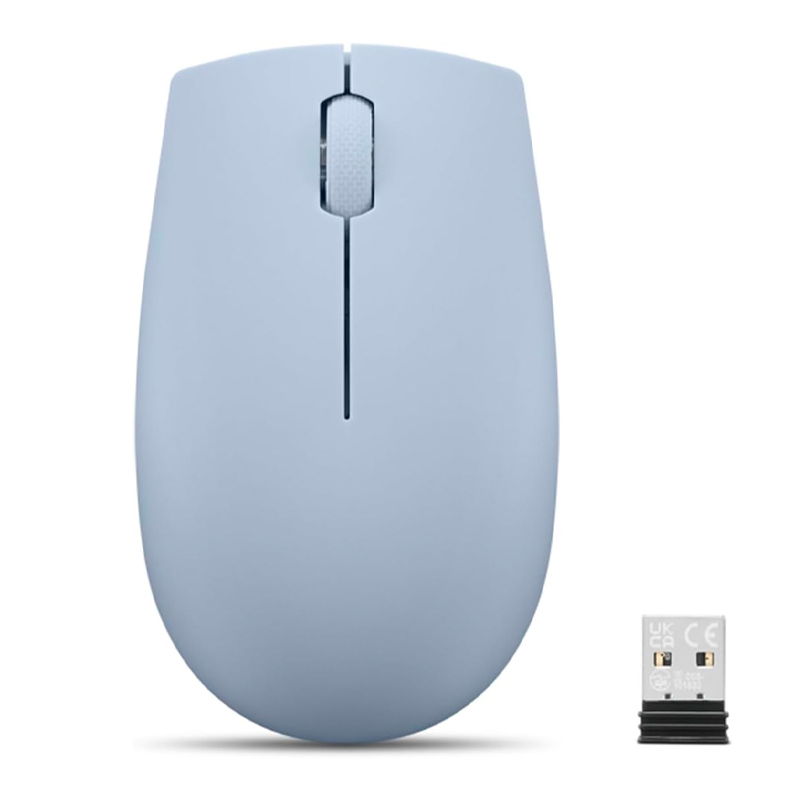 Mouse Inalambrico Compacto Lenovo 300, Color Azul Escarcha. — vista 2