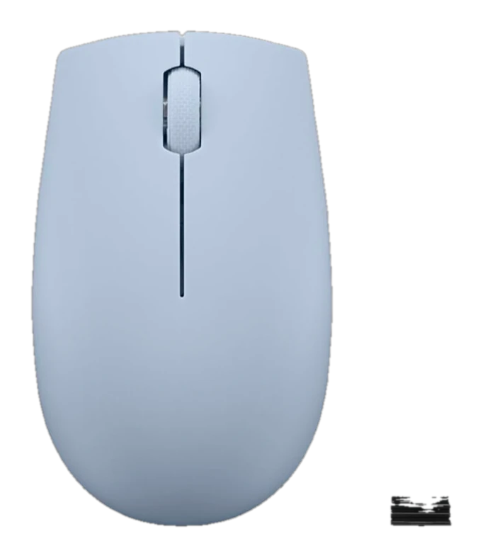 Mouse Inalambrico Compacto Lenovo 300, Color Azul Escarcha. — vista 2