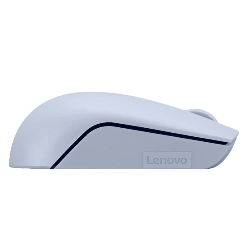 Mouse Inalambrico Compacto Lenovo 300, Color Azul Escarcha.