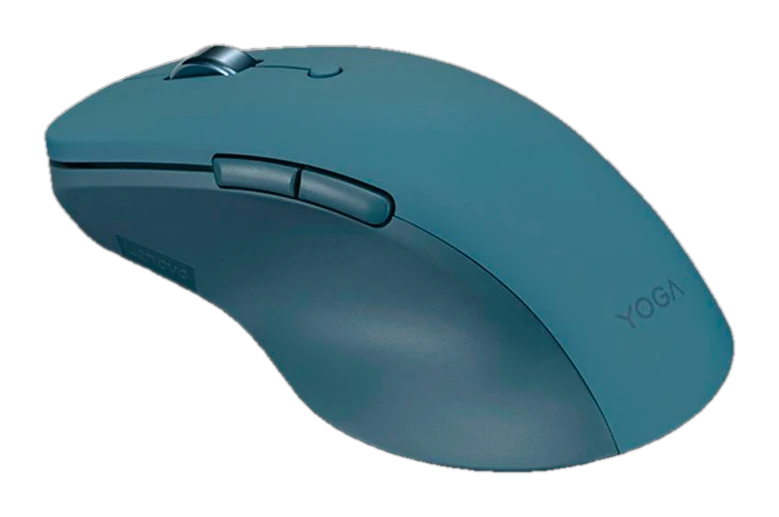 Mouse LENOVO Yoga Pro, Interfaz sensor óptico azul inalámbrico, 6 botones, verde azulado