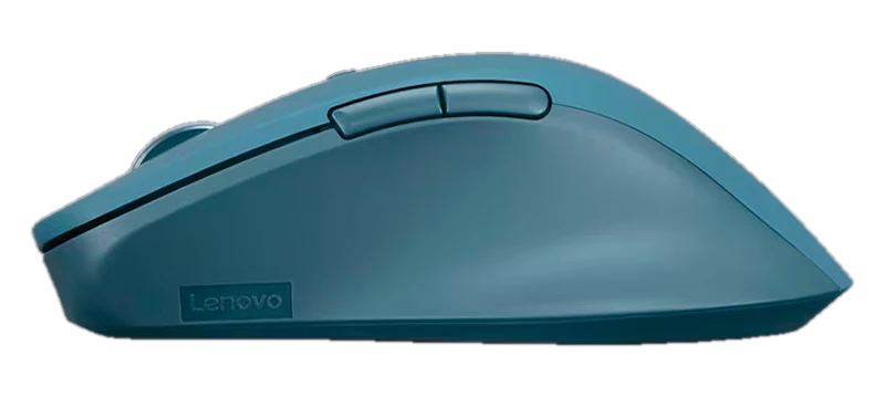 Mouse LENOVO Yoga Pro, Interfaz sensor óptico azul inalámbrico, 6 botones, verde azulado