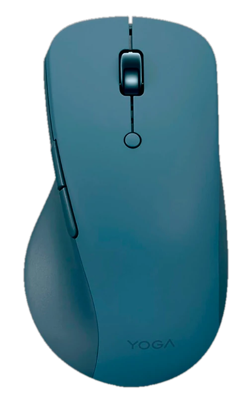 Mouse LENOVO Yoga Pro, Interfaz sensor óptico azul inalámbrico, 6 botones, verde azulado