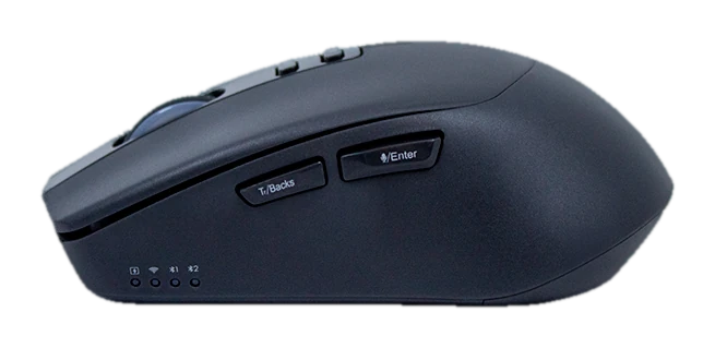 Mouse Inalámbrico Teros TE-1249AI, 2.4GHz, 8 botones, IA, DPI 3200, USB, BT