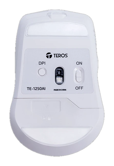 Mouse Inalámbrico Teros TE-1250AI , 2.4GHz, 8 botones, IA, DPI 3200, USB, BT