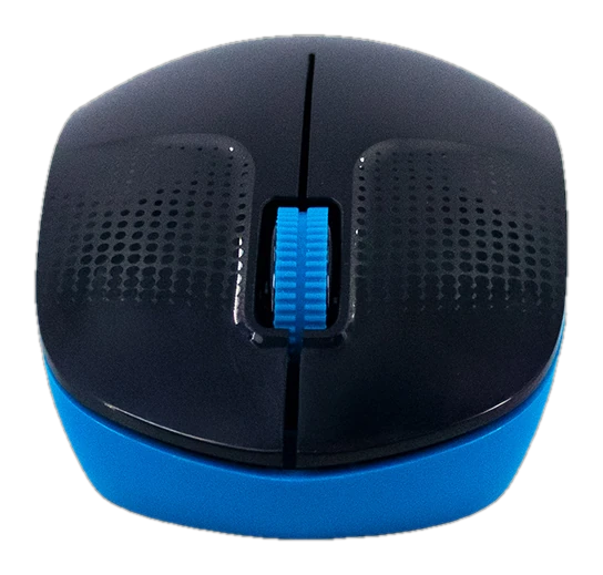 Mouse inalámbrico ADV-1238S, USB, 3 botones, azul