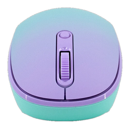 Mouse Inalámbrico Teros TE-1239S, 2.4GHz, 4 botones, USB, Color Purple