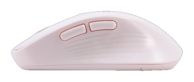 Mouse inalámbrico TEROS TE-1234S, 2.4GHz, 6 botones, USB, rosado