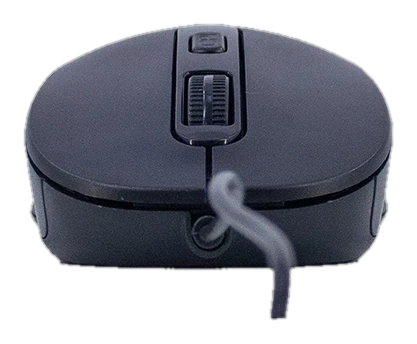 Mouse óptico TEROS TE-1229S, USB, 4 botones, negro