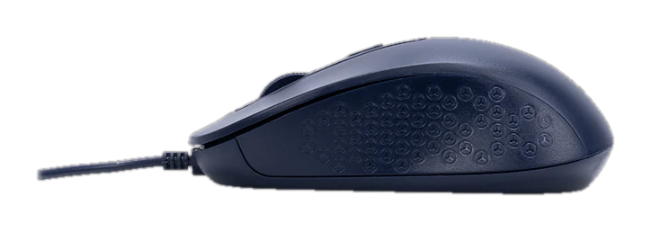 Mouse óptico TEROS TE-1243S, 2000 DPI, USB, 4 botones, azul