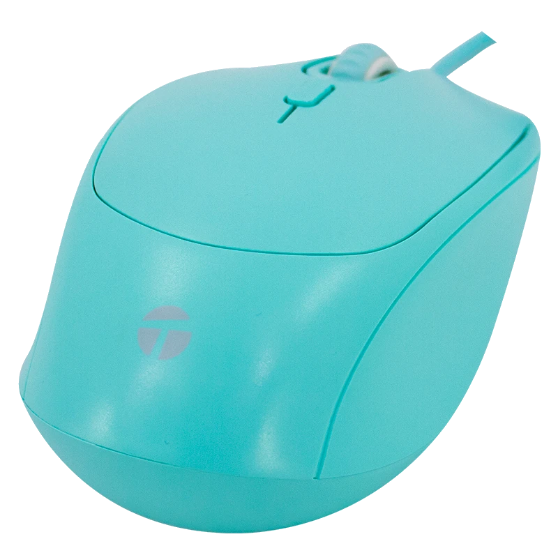 Mouse óptico Teros Te-1227s, 800-1200-1600 Dpi, Usb, 4 Botones, Color Verde — vista 2
