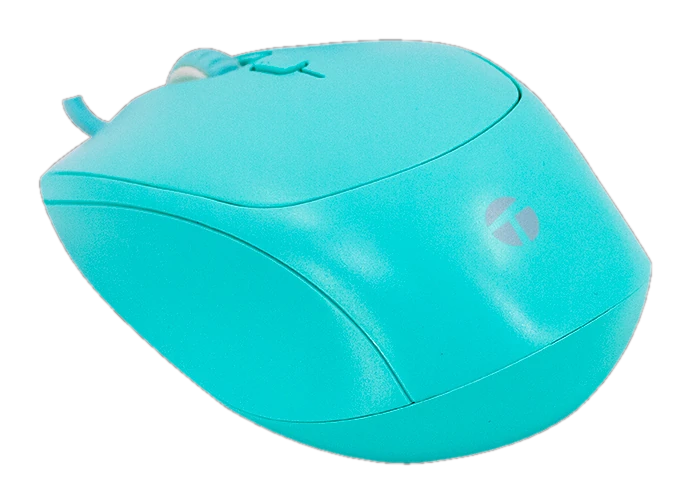 Mouse óptico TEROS TE-1227S, 800-1200-1600 DPI, USB, 4 botones, color verde