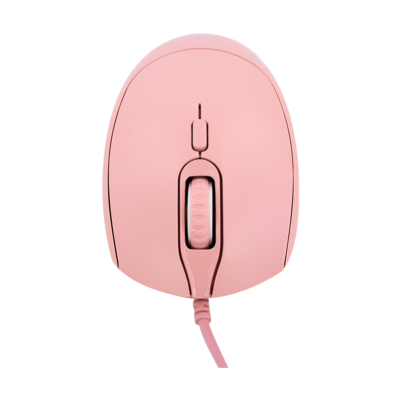 Mouse Óptico Teros Te-1226s, 800-1200-1600 Dpi, Usb, 4 Botones, Color Rosado — vista 2