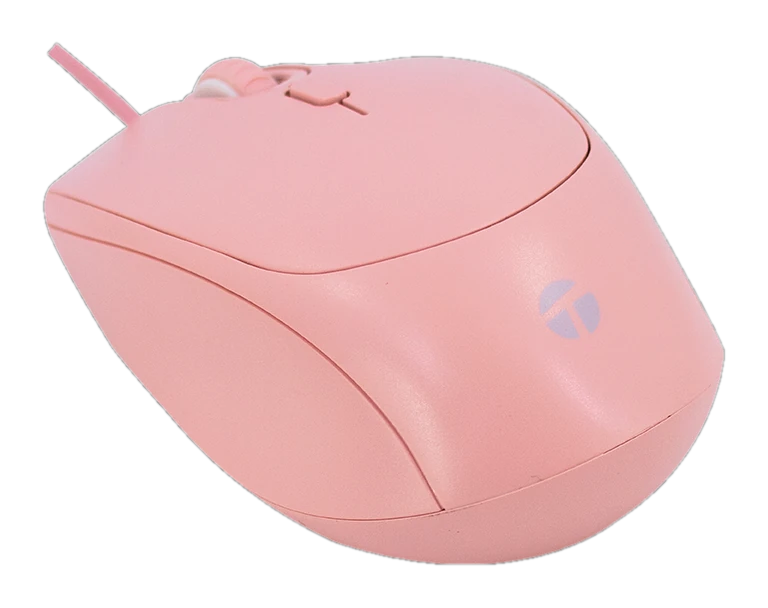 Mouse Óptico Teros TE-1226S, 800-1200-1600 DPI, USB, 4 Botones, Color Rosado