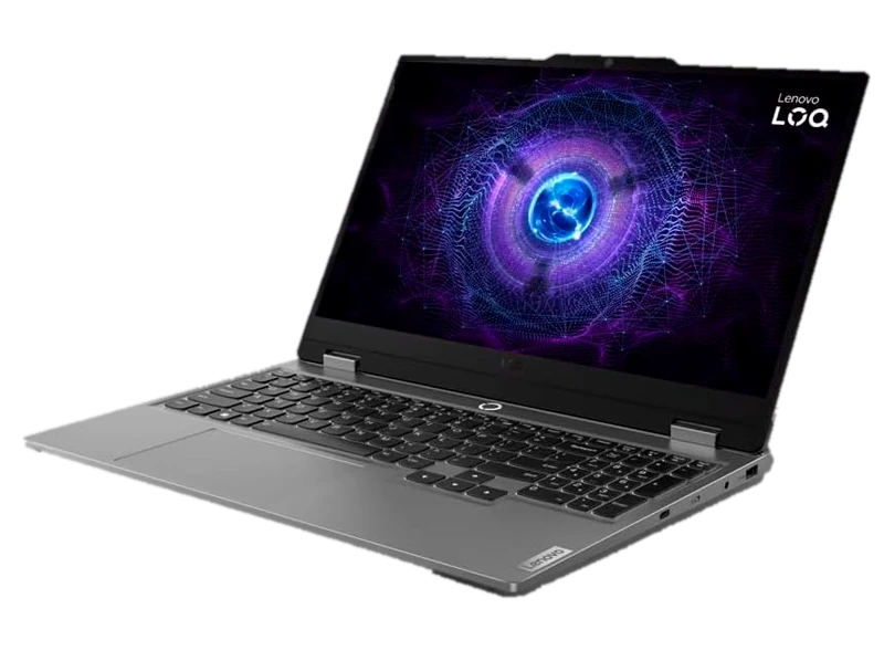 Notebook Lenovo LOQ 15IAX9, 15.6" FHD IPS, Core i5-12450HX hasta 4.4GHz, 8GB DDR5-4800MHz