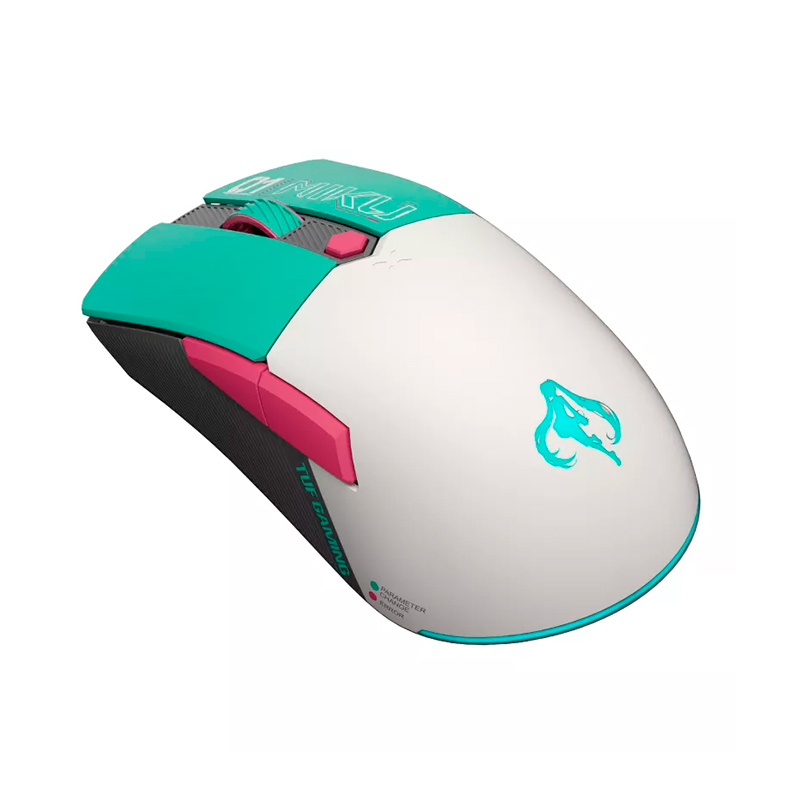 Mouse Asus Tuf Gaming Mini Wireless Hatsune Miku Edition, Inalámbrico Usb, Óptico — vista 2