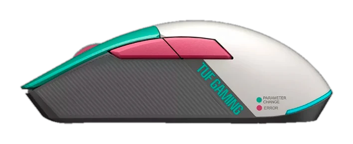 Mouse Asus Tuf Gaming Mini Wireless Hatsune Miku Edition, Inalámbrico USB, Óptico