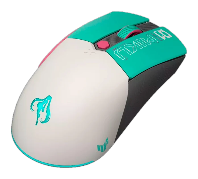Mouse Asus Tuf Gaming Mini Wireless Hatsune Miku Edition, Inalámbrico USB, Óptico