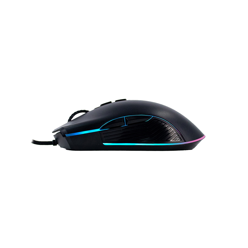 Mouse Gamer Teros Te-1233g, Dpi Hasta 7200, Rgb,7 Botones, Usb, Negro — vista 2