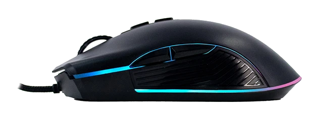 Mouse Gamer Teros Te-1233g, Dpi Hasta 7200, Rgb,7 Botones, Usb, Negro — vista 2