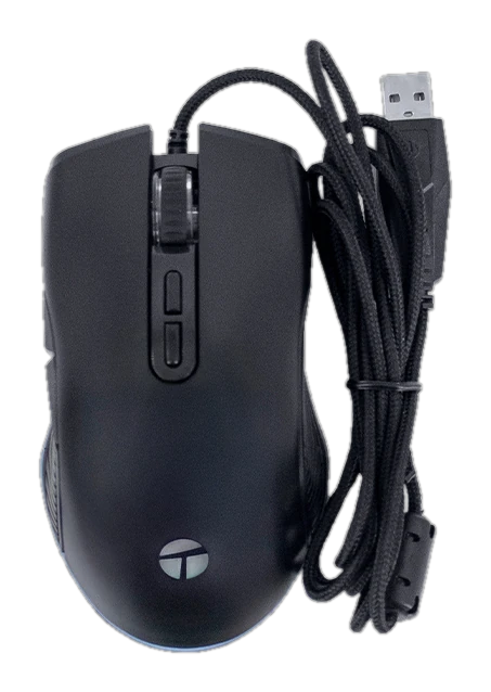 Mouse Gamer Teros TE-1233G, DPI hasta 7200, RGB,7 Botones, USB, Negro