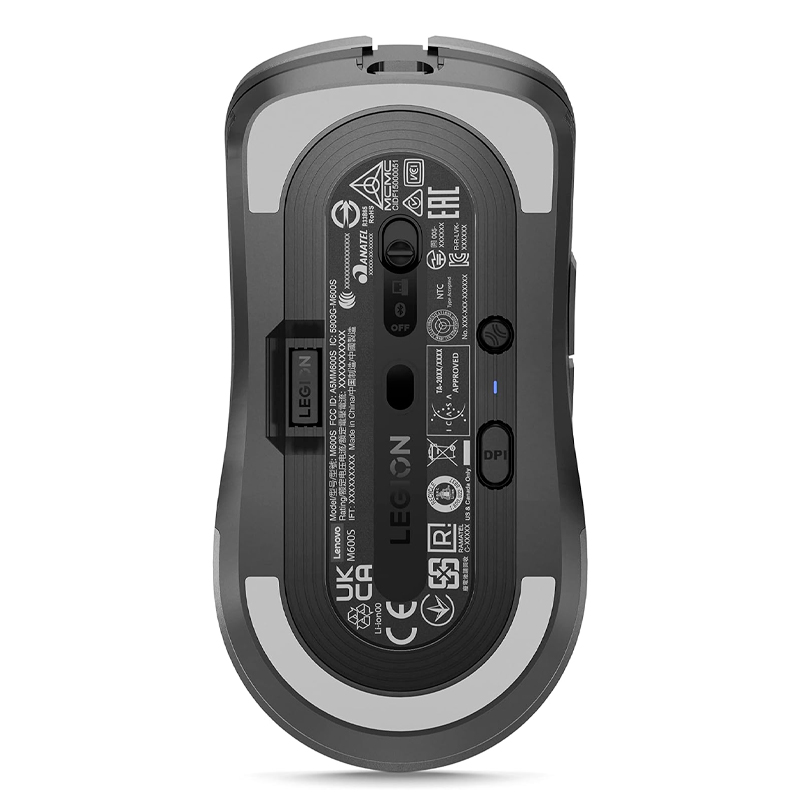 Mouse gamer Lenovo Legion M600s, 6 botones, 19.000 DPI, Optical Pixart 3370